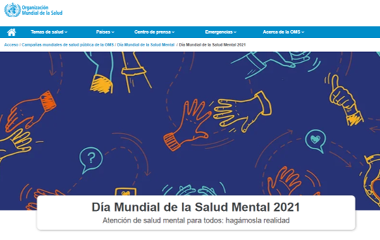 Día mundial de la salud mental Día mundial de la salud mental