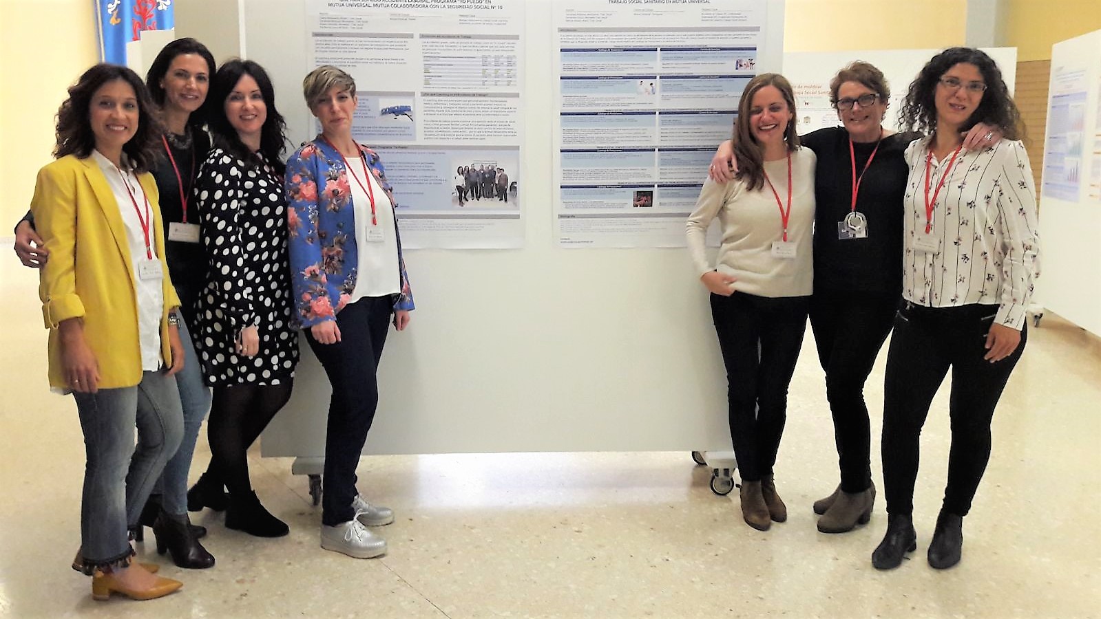 Equipo de Trabajadoras Sociales de Mutua Universal en el Congreso TSS de Pamplona