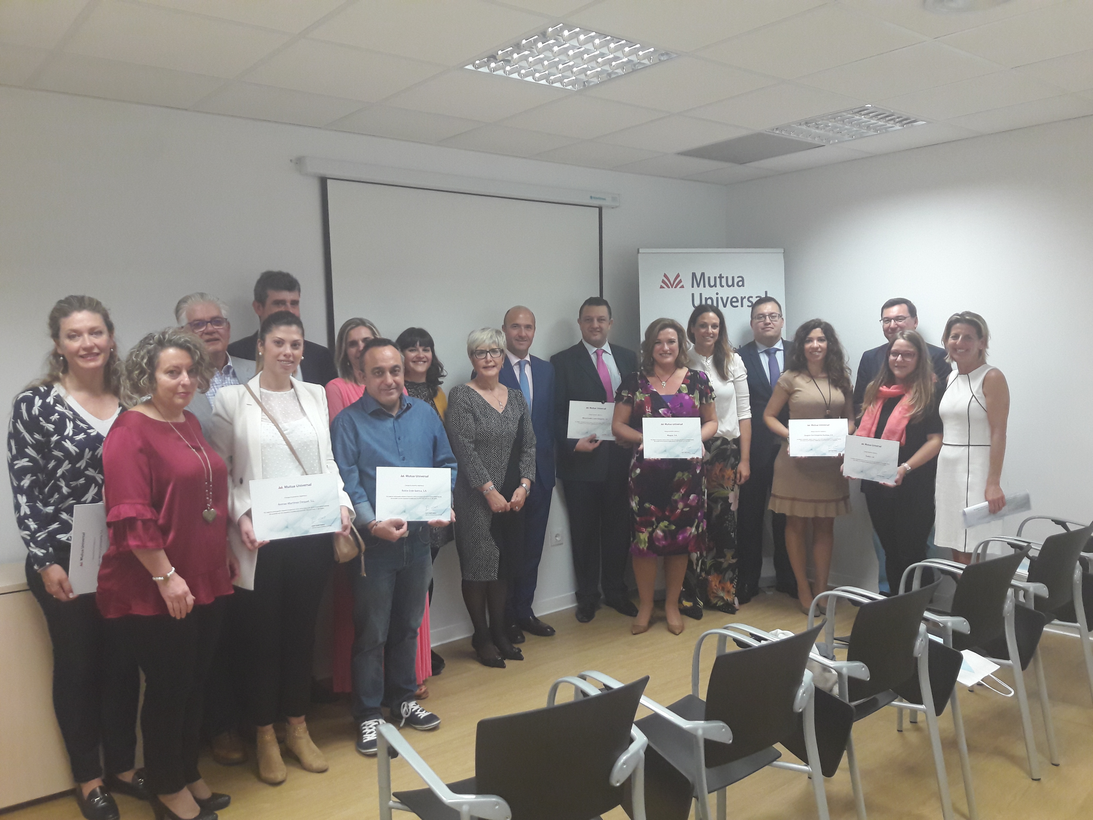 Mutua Universal entrega o Bonus Prevencion a empresas asociadas en Zaragoza Mutua Universal entrega o Bonus Prevencion a empresas asociadas en Zaragoza