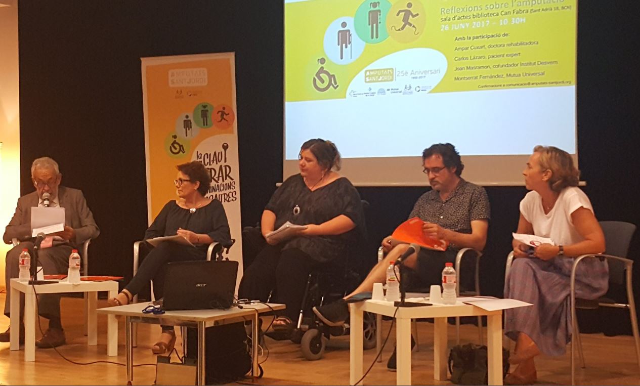 Amputats Sant Jordi organizó en Barcelona una mesa redonda bajo el título “Día Cero: Reflexiones sobre la amputación”