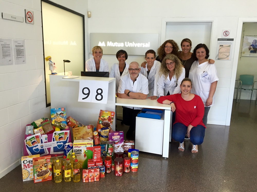 Del 6 al 23 de junio Mutua Universal llevará a cabo una campaña de recogida de alimentos a favor de la Federación Española de Bancos de Alimentos. Del 6 al 23 de junio Mutua Universal llevará a cabo una campaña de recogida de alimentos a favor de la Federación Española de Bancos de Alimentos.