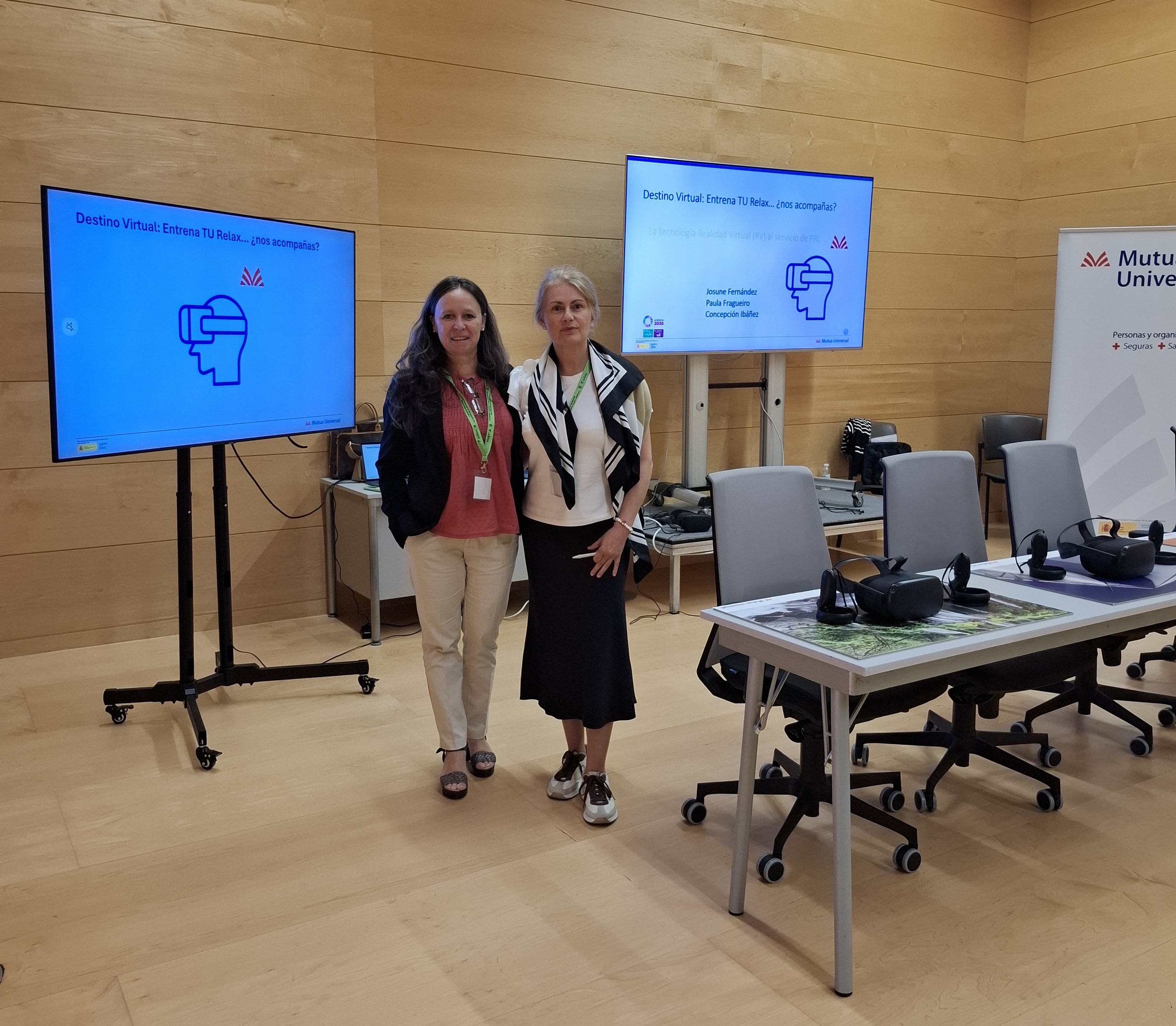 Concepción Ibañez García i Paula Fragueiro Fangs, tècniques de psicologia de Mutua Universal. Concepción Ibañez García i Paula Fragueiro Fangs, tècniques de psicologia de Mutua Universal.