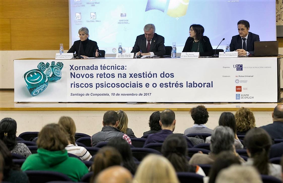 Los nuevos retos en la gestión de los riesgos psicosociales y estrés laboral, a debate USC, IGSS, SGPRL y Mutua Universal