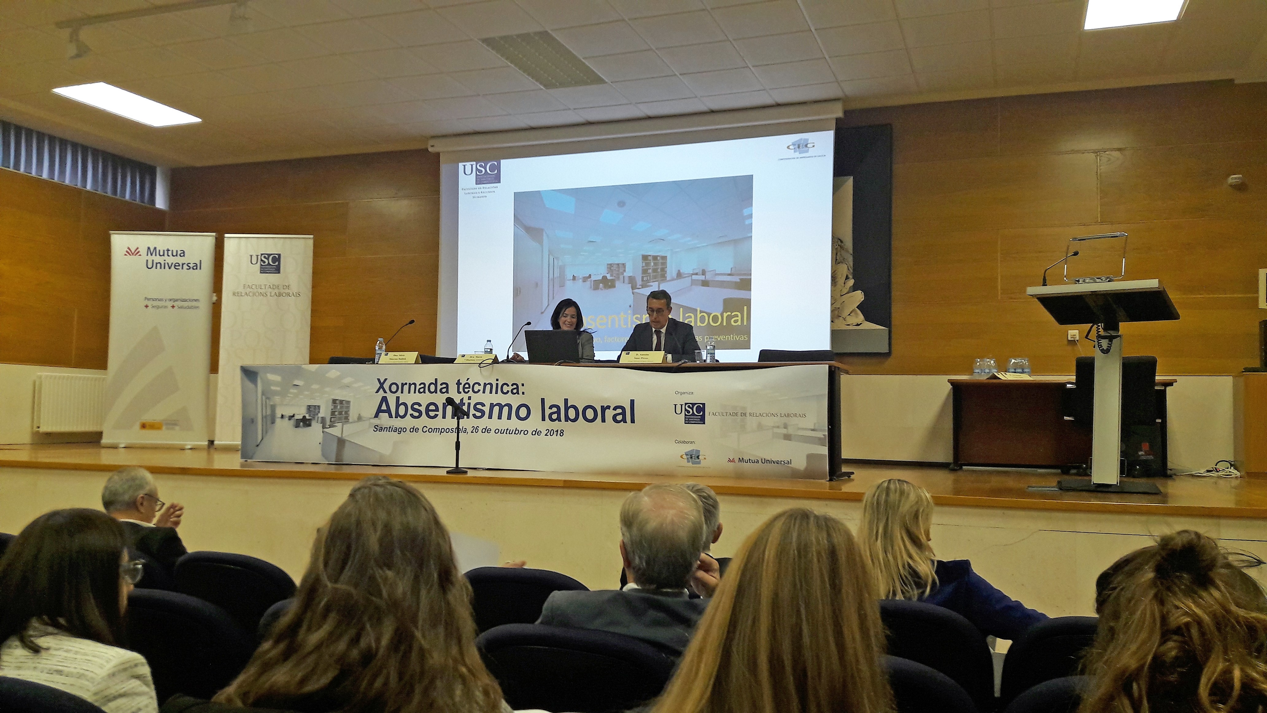 Jornada absentismo Universidad Santiago Compostela Jornada absentismo Universidad Santiago Compostela