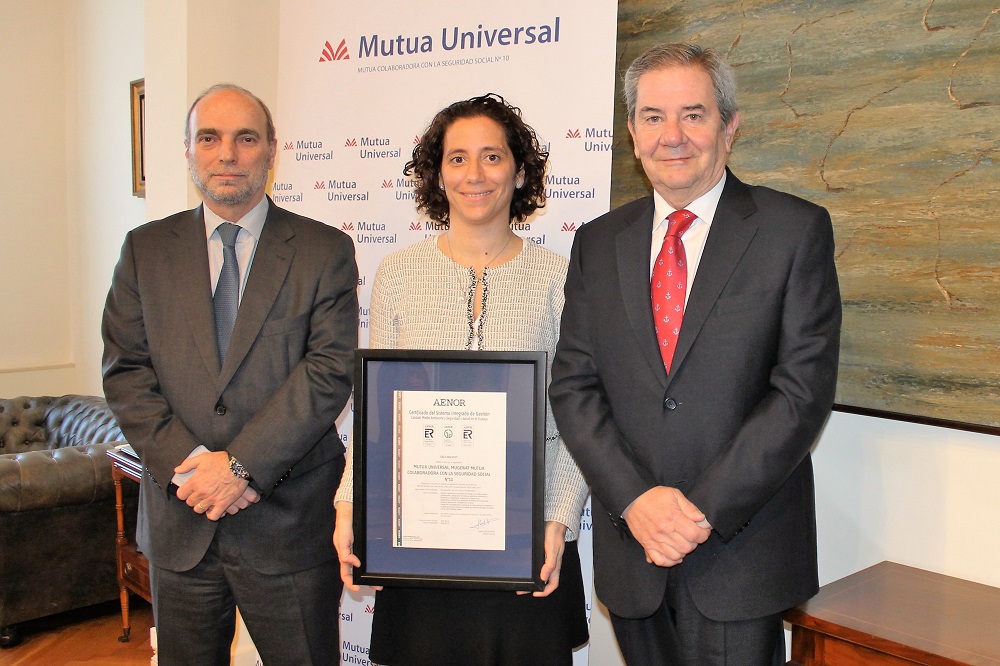 AENOR certifica el Sistema de Gestión Integrado de Mutua Universal AENOR certifica el Sistema de Gestión Integrado de Mutua Universal