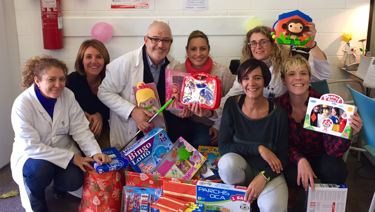 Collection of toys in the Mutua Universal help centre in Terrassa Collection of toys in the Mutua Universal help centre in Terrassa