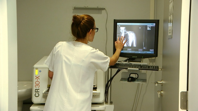 Visualización radiografía