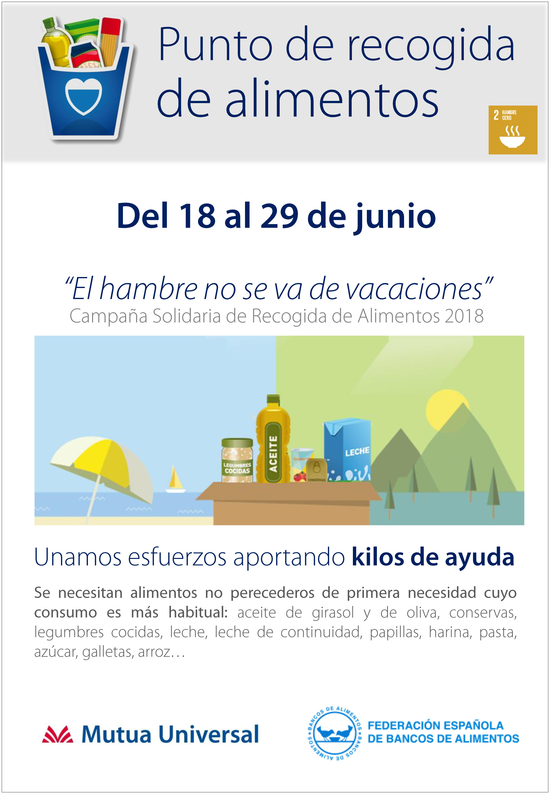 El hambre no se va de vacaciones El hambre no se va de vacaciones