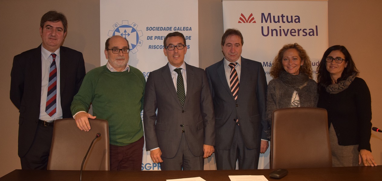 Asistentes a la firma de acuerdo entre Mutua Universal y SGPRL Asistentes a la firma de acuerdo entre Mutua Universal y SGPRL