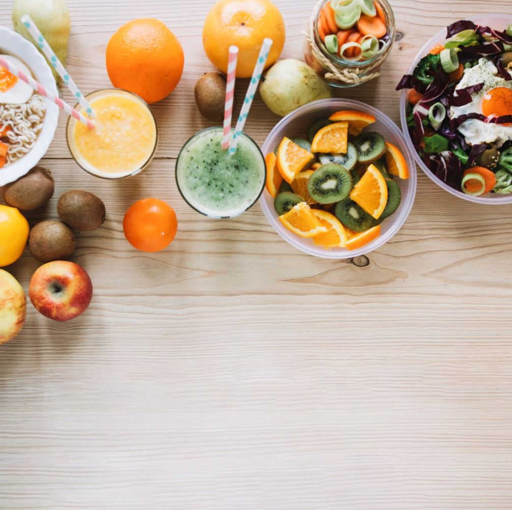 Alimentación saludable - verdura y fruta